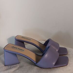Steve Madden Clear Sky Purple Heeled Sandals